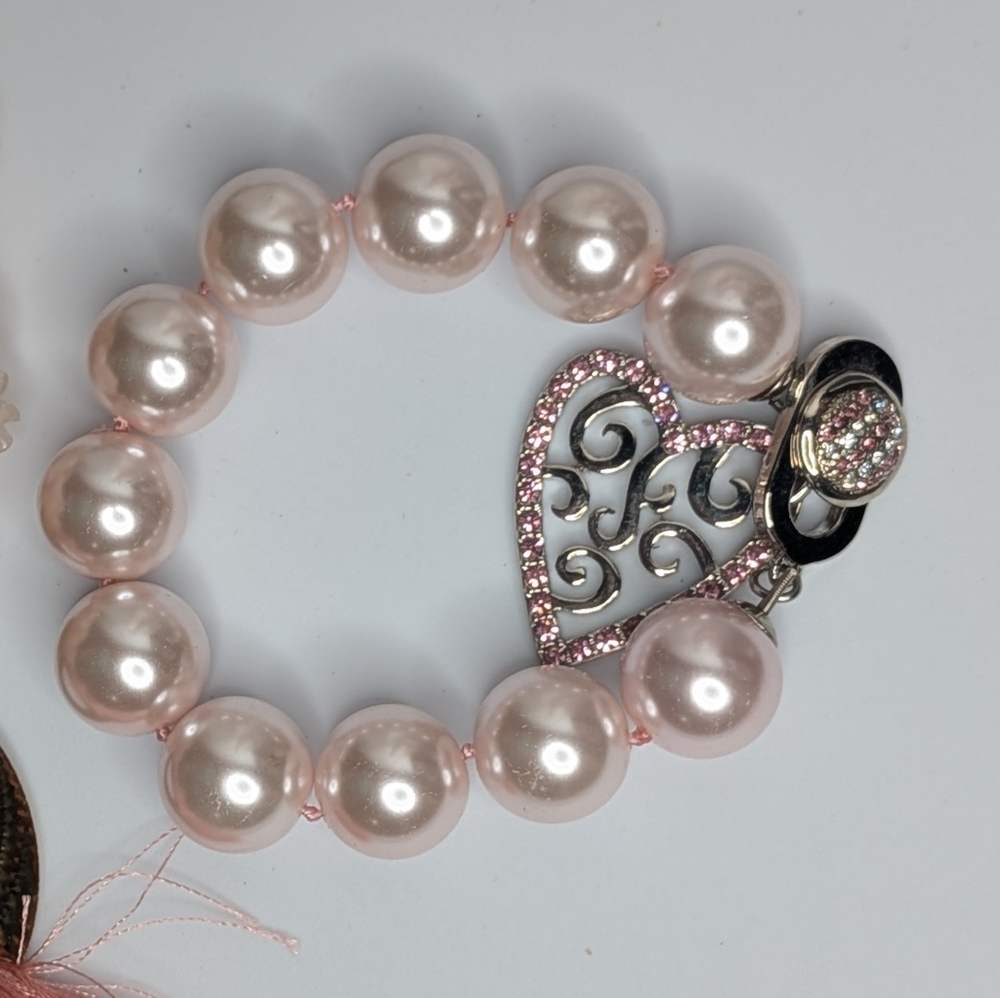 Vintage Modern Jewelry‎ Crystal Pearl Necklace Earrings Pendants Brooches Lot - Picture 5 of 16